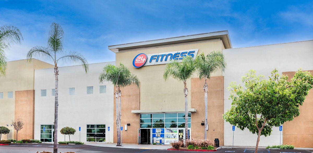 24 Hour Fitness storefront, Fullerton, CA